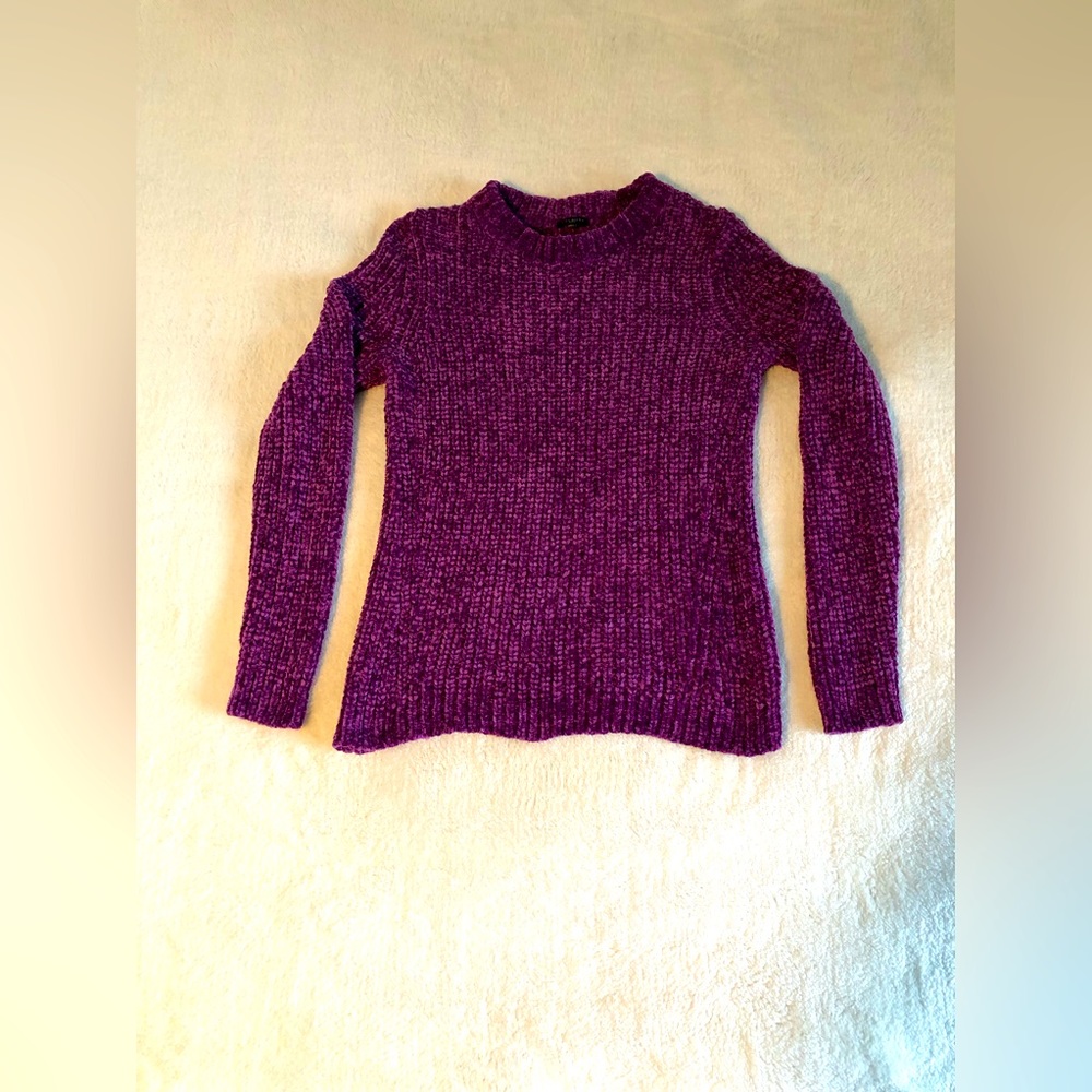 🎉HOST PICK🎉 Talbots Deep Purple Sweater, Size Medium Petite